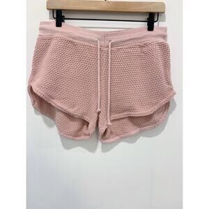New Nasty Gal Nude Pink Knit Happens Shorts Size Large